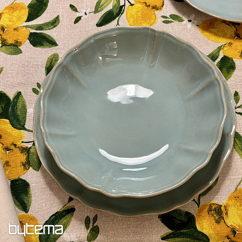 Assiette creuse ALENTEJO 23 cm turquoise