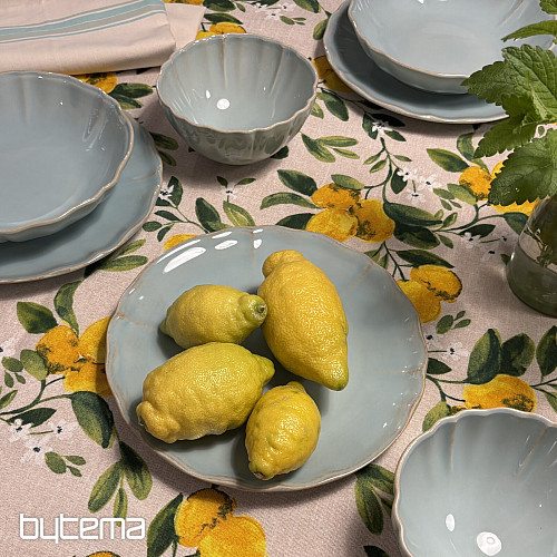 Assiette creuse ALENTEJO 23 cm turquoise