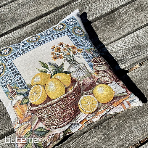 Taie d'oreiller en tapisserie NATURE MORTE AUX CITRONS