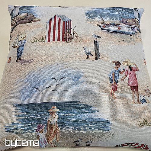 Tapisserie grand format « Enfants sur la plage »