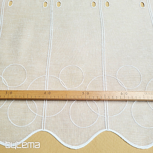 Rideau pour vitrail GERSTER 11895/0001 GITA blanc