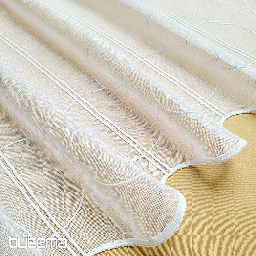 Rideau pour vitrail GERSTER 11895/0001 GITA blanc