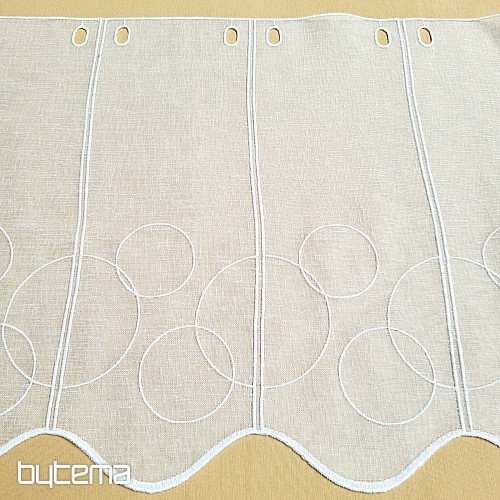 Rideau pour vitrail GERSTER 11895/0001 GITA blanc