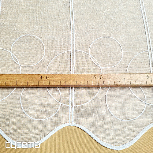 Rideau pour vitrail GERSTER 11895/0001 GITA blanc