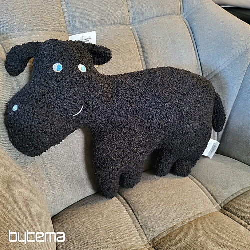 Peluche chien noir