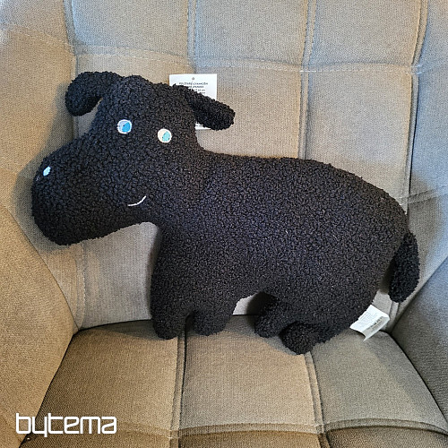 Peluche chien noir