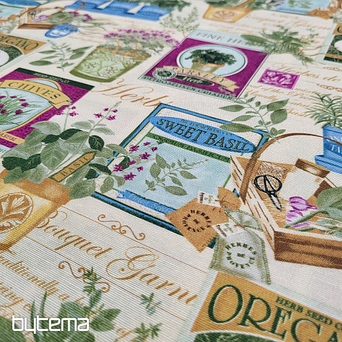 Tissus déco BOTANIK violet