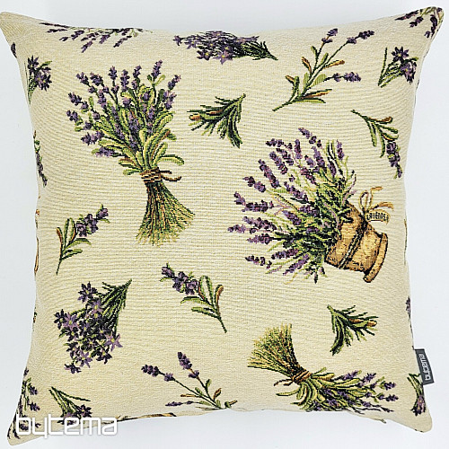 Housse de coussin tapisserie FLEUR DE LAVANDE