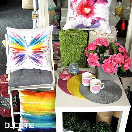 Housse de coussin déco PASTEL RAINBOW