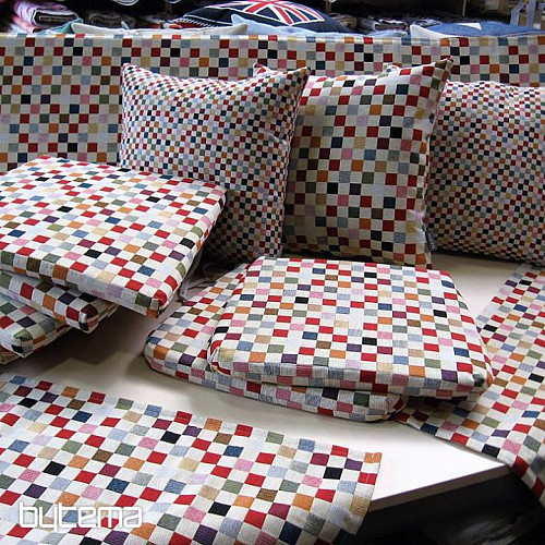 Housse de coussin tapisserie ÉCHECS