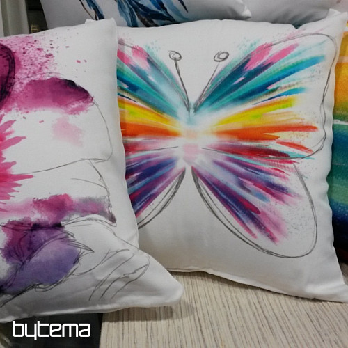 Housse de coussin déco PASTEL RAINBOW