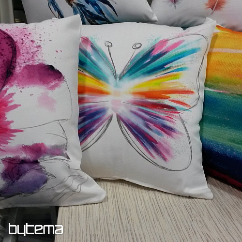 Housse de coussin déco PASTEL RAINBOW