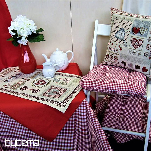 Tissu déco IBIZA rouge