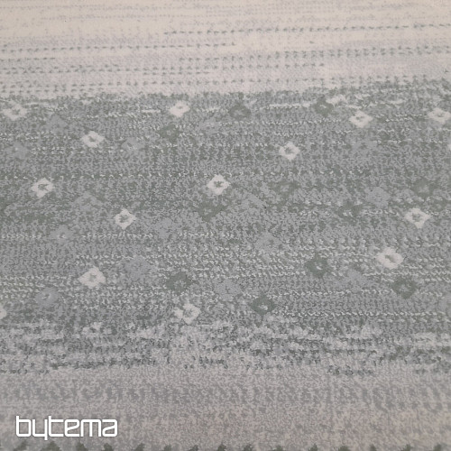 tapis pièce moderne FONTANA vert et blanc