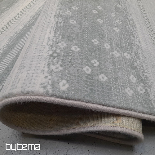 tapis pièce moderne FONTANA vert et blanc
