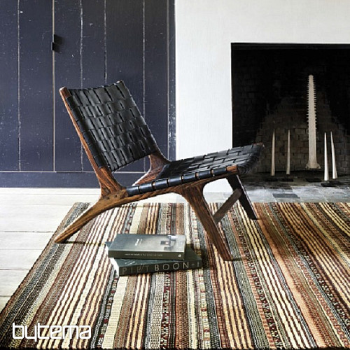 Tapis moderne exclusif ETNO NOBLES rayure foncée