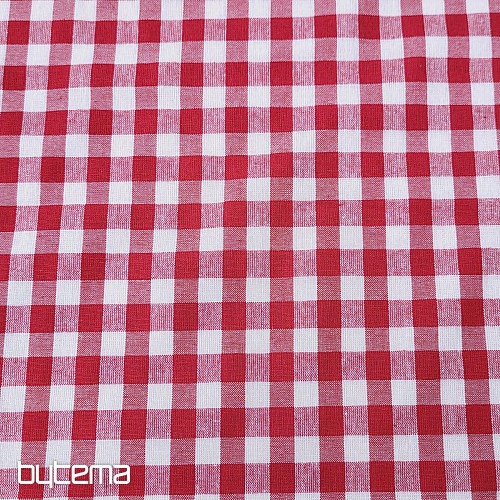 Tissu décoratif KANAFAS rouge 1x1 cm