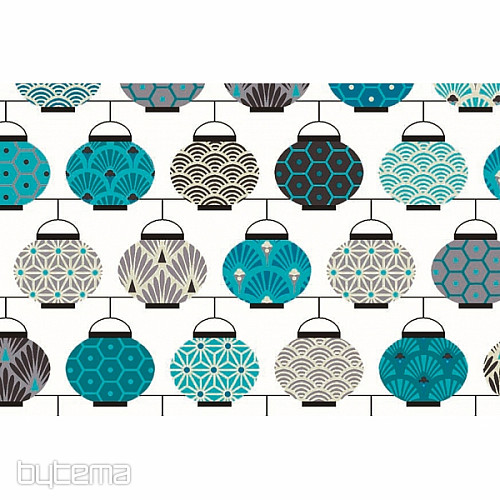 Tissu décoratif LANTERNES 1