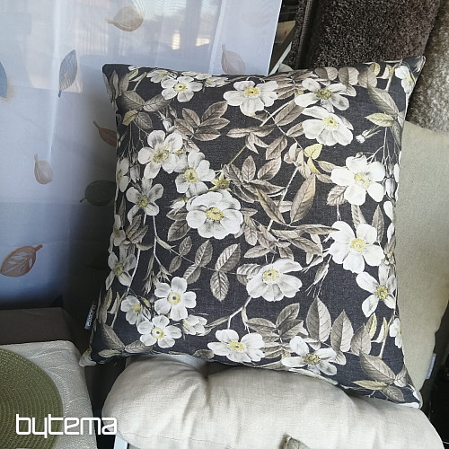 Tissu déco LEIRE noir