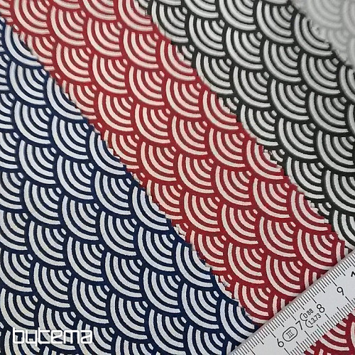 Tissu déco SUSHIS rouge