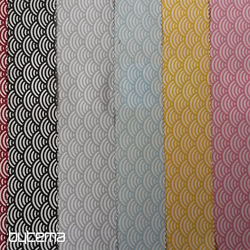 Tissu déco SUSHIS gris clair
