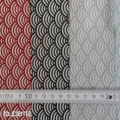 Tissu déco SUSHIS gris clair