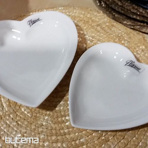 Le coeur de l&#39;assiette est blanc