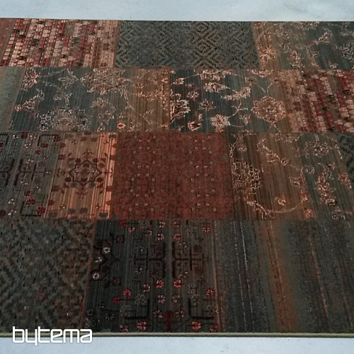 Tapis de luxe en laine ROYAL PATCHWORK vert