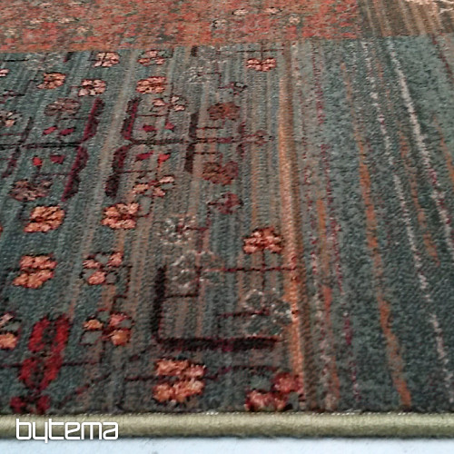 Tapis de luxe en laine ROYAL PATCHWORK vert