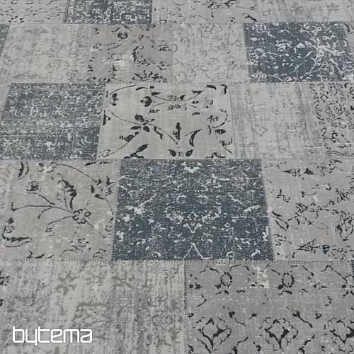 tapis pièce moderne PIAZZO 12168 gris-bleu