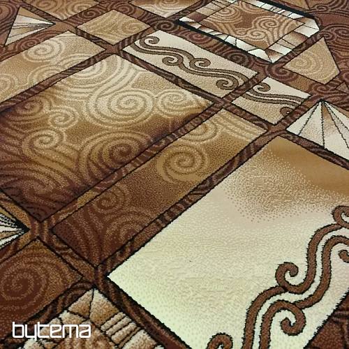 Tapis en pièces HAWAII marron