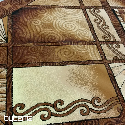 Tapis en pièces HAWAII marron