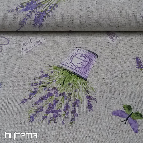 Tissu décoratif LAVANDE lilas