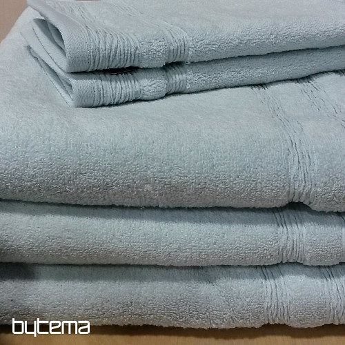 Serviette et drap de bain luxe EGERIA vert gris