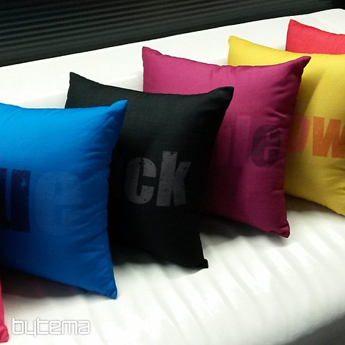 Housse de coussin déco COULEURS ROUGE