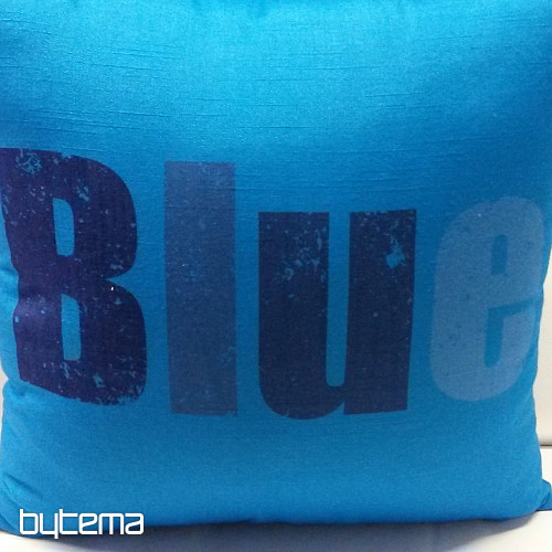Housse de coussin déco COULEURS BLEU