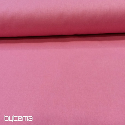 Tissu en coton UNI ROSE