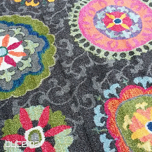 Tapis en pièces MANDALA marron