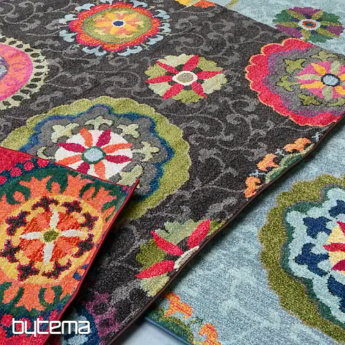 Tapis en pièces MANDALA marron