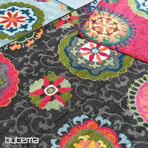 Tapis en pièces MANDALA marron