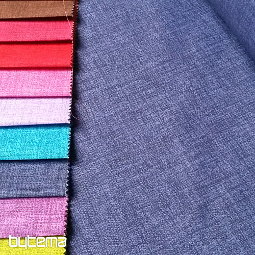 Tissu déco uni EDGAR 602 bleu