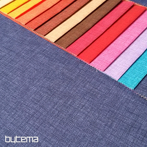 Tissu déco uni EDGAR 602 bleu