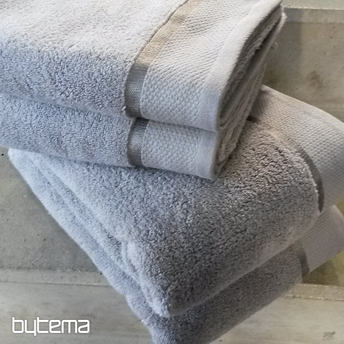 Serviette et drap de bain MIKRO gris clair