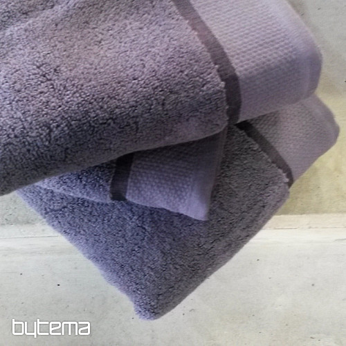 Serviette et drap de bain MIKRO gris foncé