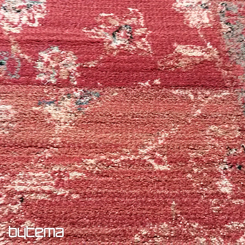 Luxueux tapis de couloir en laine ROYAL PATCHWORK rouge