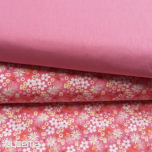 Tissu déco ZINIA fleurs roses