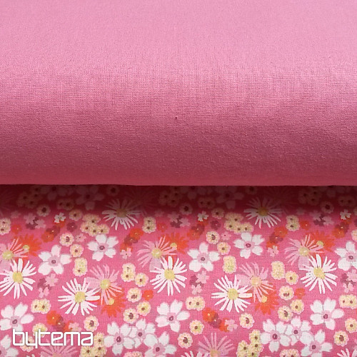 Tissu déco ZINIA fleurs roses