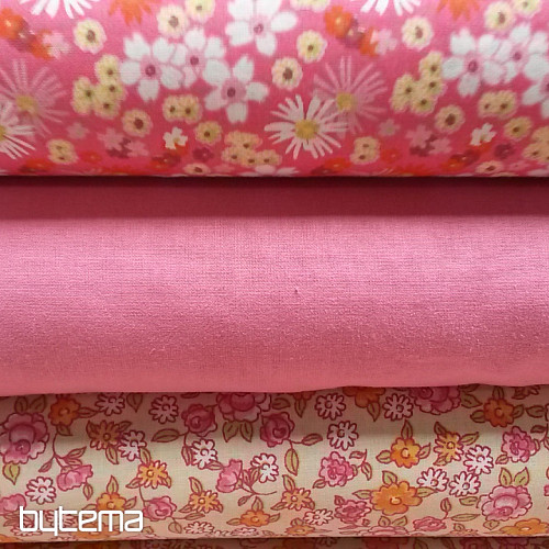 Tissu déco SARINA rose