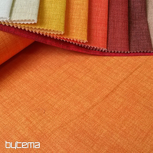 Tissu de décoration uni EDGAR 202 orange
