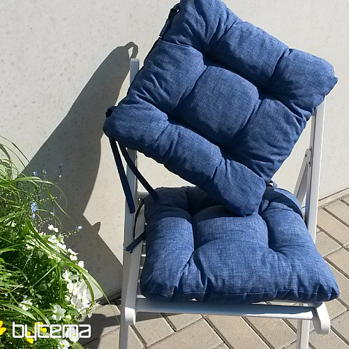 Coussins de chaise EDGAR bleu 602